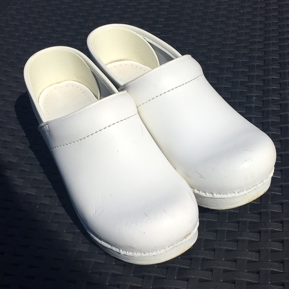 White Dansko shoes!
